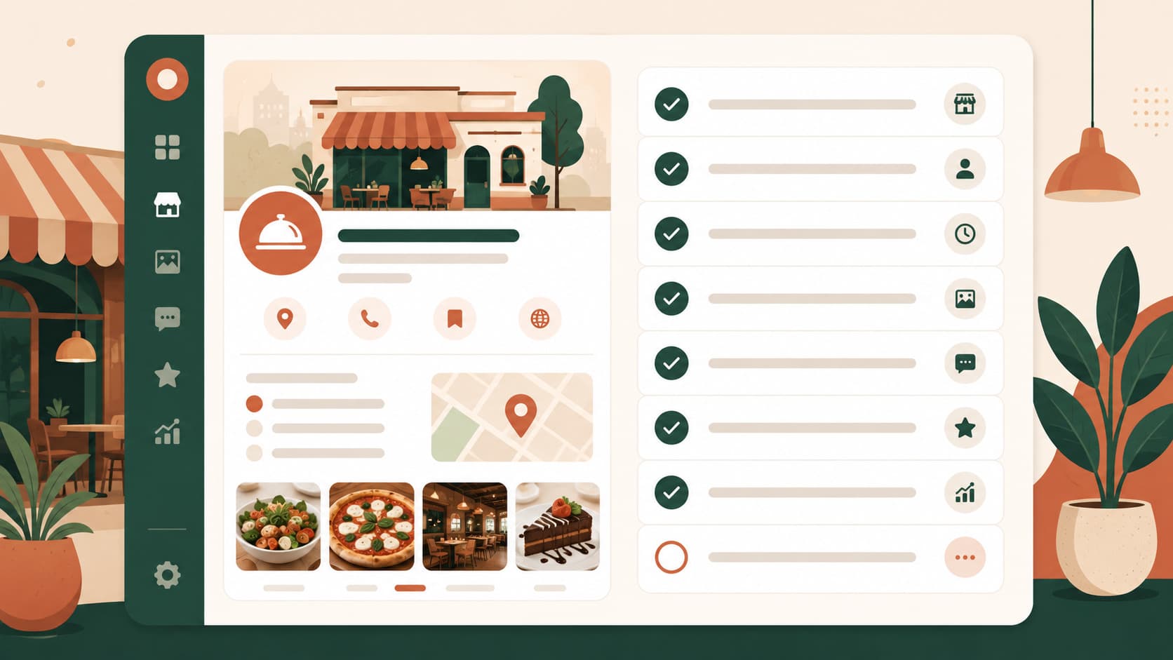 Checklist d'optimisation d'une fiche Google Business Profile de restaurant