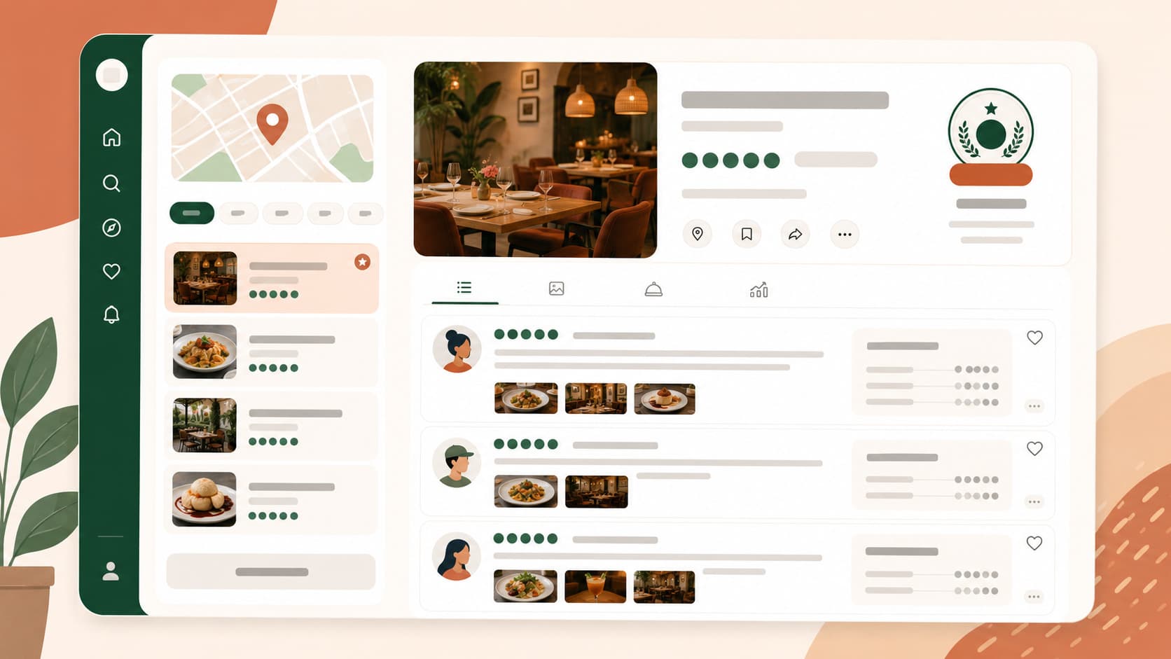 Restaurant listing on TripAdvisor showing ranking and detailed traveler reviews