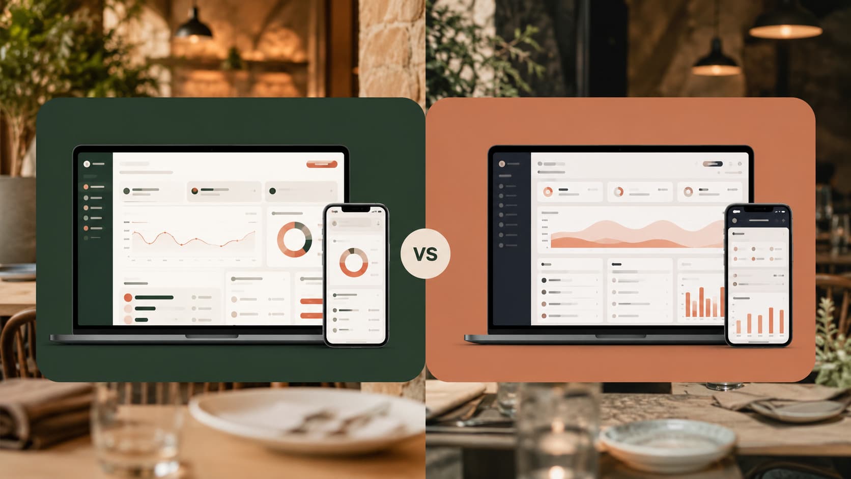 Side-by-side comparison between Dokaa and SEOresto for independent restaurants